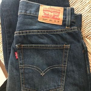 Boy's LEVI'S 514 Straight Jeans Size 20 30" X 30"
